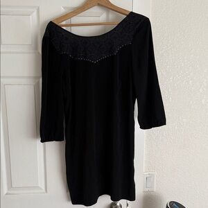 American Eagle by Payless Black Long Sleeve Dress